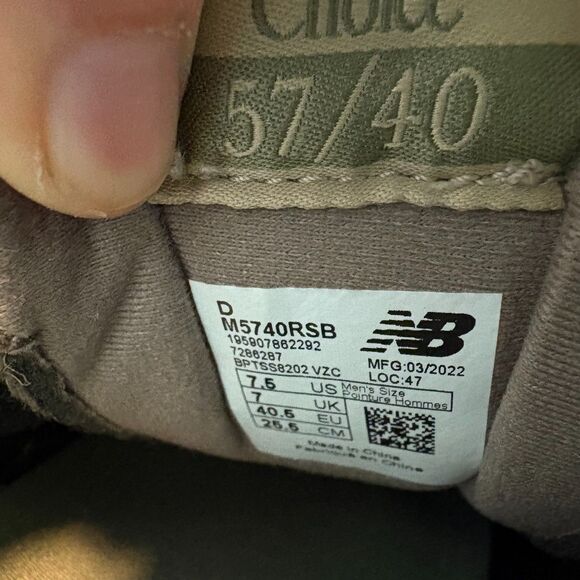 New Balance 57/40 Sneaker Women's 9.5 Color Taupe - Picture 6 of 7